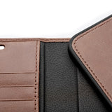 Trunk iPhone 12 Mini Äkta Läder Fodral med Avtagbart Skal - Brun