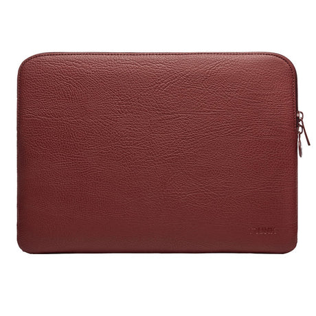 Trunk Veganskt Läder Sleeve till Macbook 13" (30,5 x 22 x 2 cm) - Wine Red Apple Peel