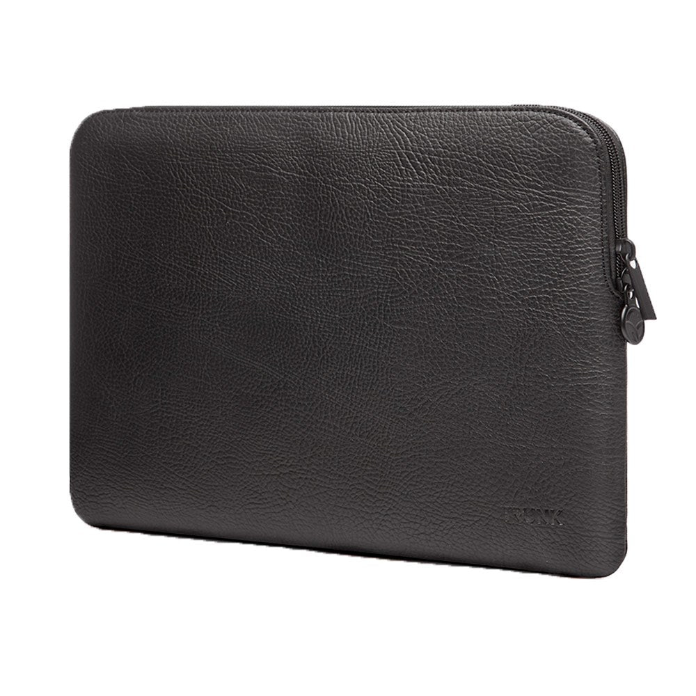 Trunk Veganskt Läder Sleeve till Macbook 16" (37 x 25.5 x 2 cm) - Black Apple Peel