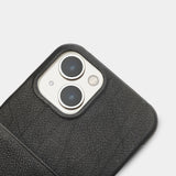 Trunk iPhone 13 Äkta Läder Skal med Kortficka - Svart