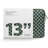 Trunk Neoprene Sleeve för MacBook 13" (30.5 x 21.5 x 1.5 cm) - Olive Green Tartan