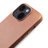 iPhone 13 Trunk Skal i Äkta Läder - Brun
