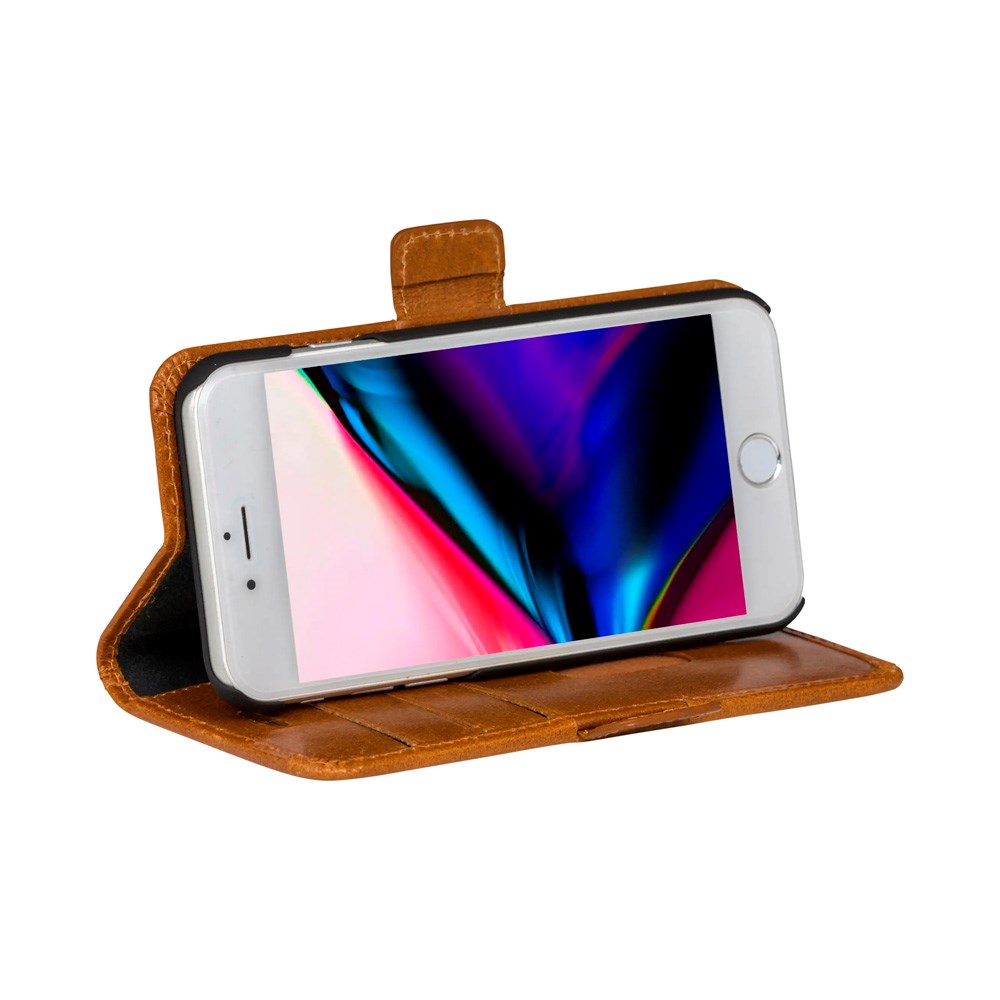 iPhone 8 Plus / 7 Plus / 6 Plus dbramante1928 Copenhagen Äkta Läder Flip Fodral m. Plånbok - Tan