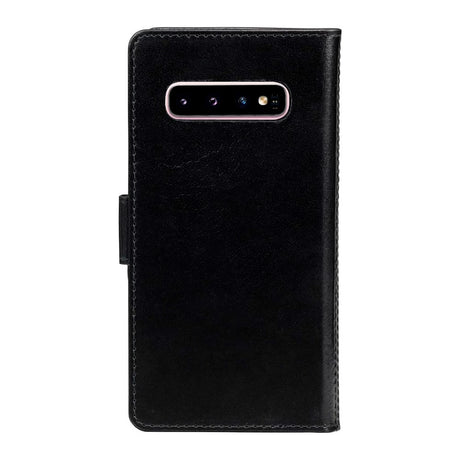 Samsung Galaxy S10 dbramante1928 Lynge 2-i-1 Äkta Läder Flip Fodral - Black