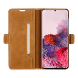 Samsung Galaxy S20 dbramante1928 Copenhagen Slim Äkta Läder Flip Fodral m. Plånbok - Tan