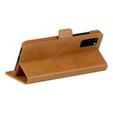 Samsung Galaxy S20 dbramante1928 Copenhagen Slim Äkta Läder Flip Fodral m. Plånbok - Tan