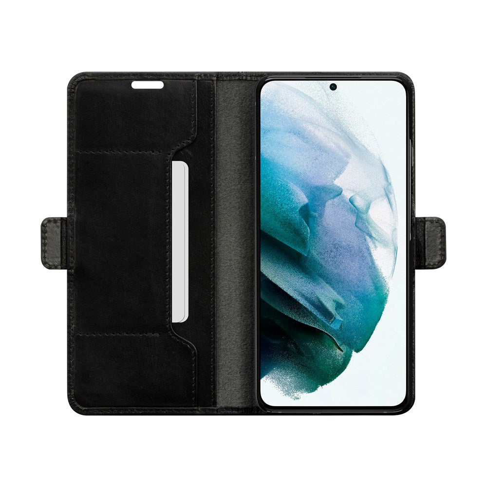 Samsung Galaxy S21 dbramante1928 Copenhagen Slim Äkta Läder Flip Fodral m. Plånbok - Black