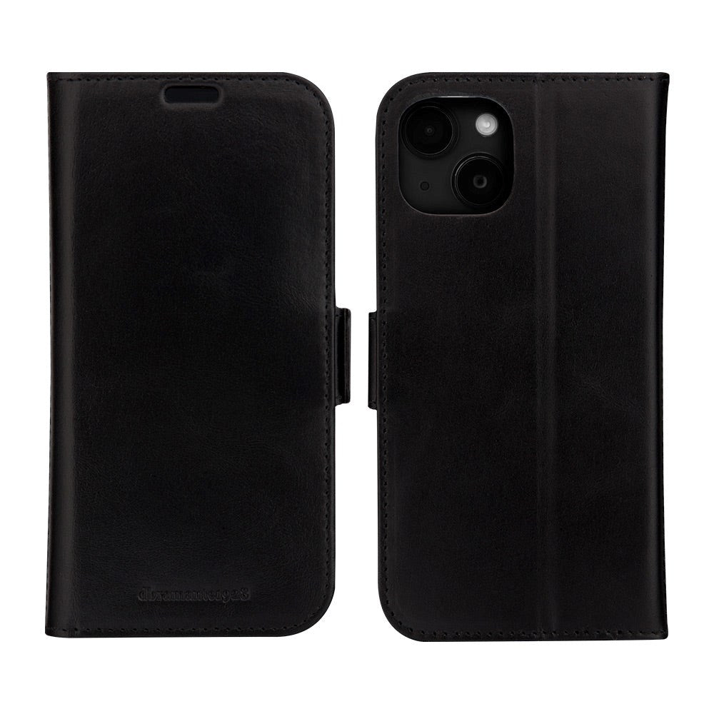 iPhone 15 dbramante1928 Copenhagen Slim Plånboksfodral i Äkta Läder - Black