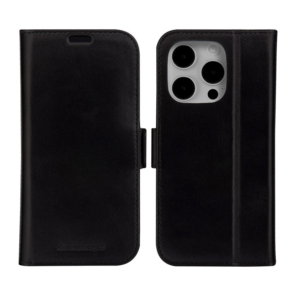 iPhone 15 Pro Max dbramante1928 Copenhagen Slim Plånboksfodral i Äkta Läder - Black