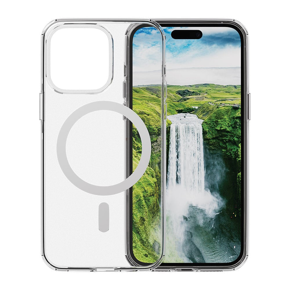 iPhone 15 Pro dbramante1928 Iceland Ultra D3O Skal - 100% Återvunnen Plast - MagSafe Kompatibelt - Genomskinlig