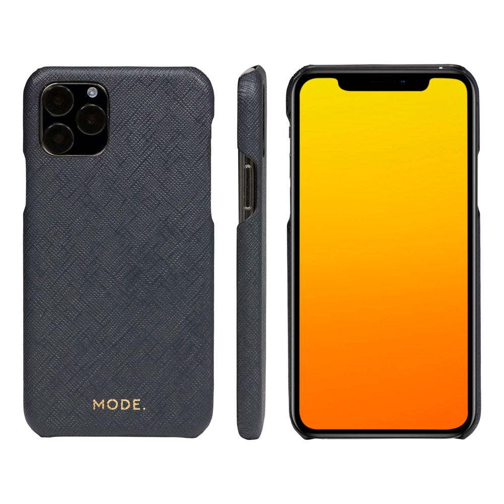 iPhone 11 Pro Max dbramante1928 New York 2-i-1 Äkta Läder Flip Fodral - Night Black