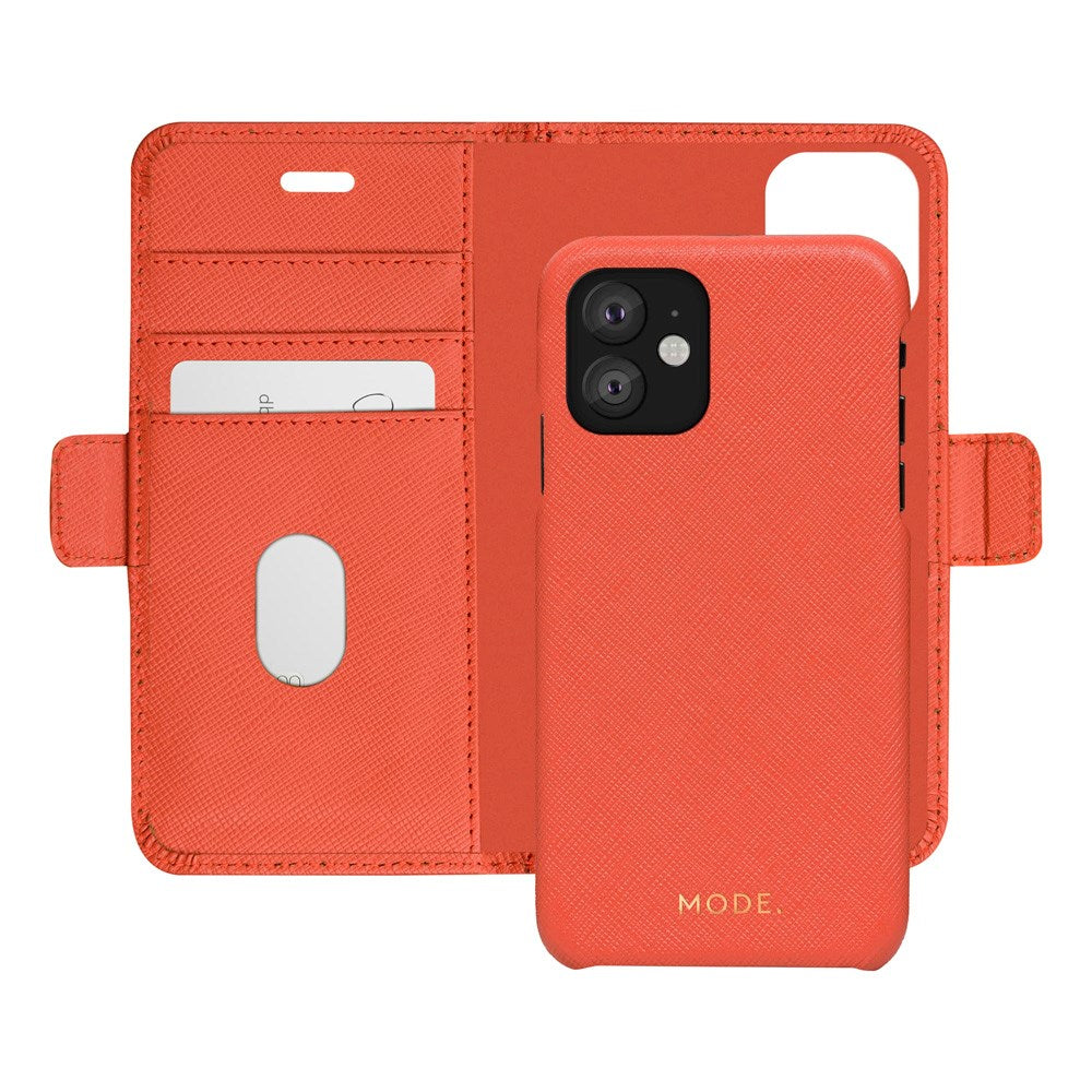 iPhone 11 dbramante1928 New York 2-i-1 Äkta Läder Flip Fodral - Rusty Rose