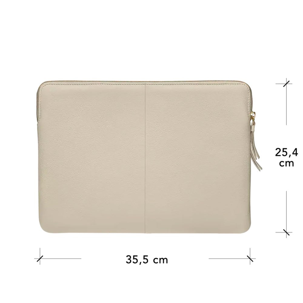 dbramante1928 Paris Plus MacBook 14" (34 x 24,5 x 25 CM) Ægte Læder Sleeve - Sand Dune