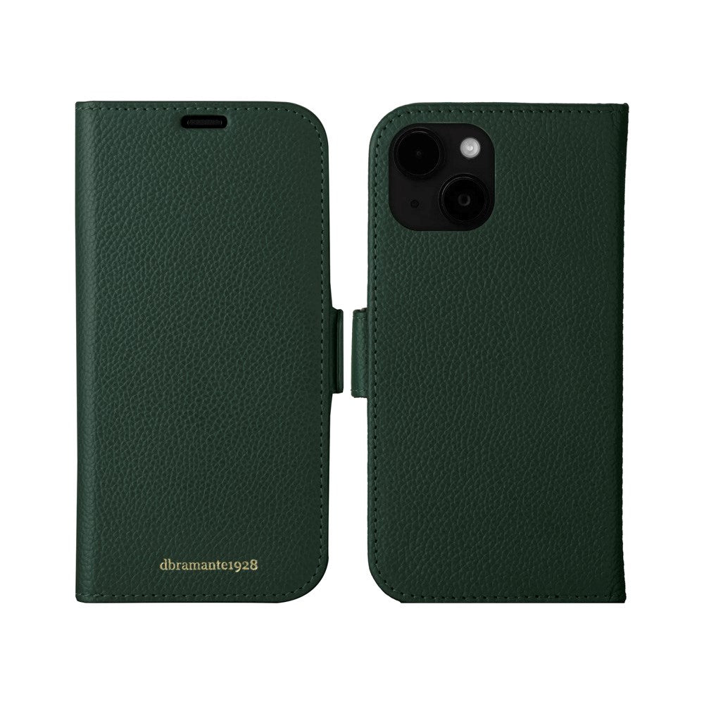 iPhone 15 Plus dbramante1928 New York 2-i-1 Äkta Läder Flip Fodral - Evergreen