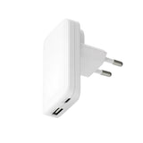 dbramante1928 Slim Väggladdare m. 1x USB-C 20W & 1x USB-A 18W - Vit