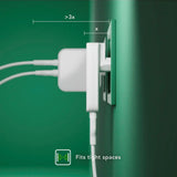 dbramante1928 Slim Väggladdare m. 1x USB-C 30W & 1x USB-A 30W - Vit