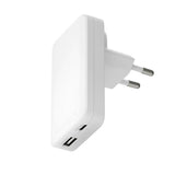 dbramante1928 Slim Väggladdare m. 1x USB-C 45W & 1x USB-A 30W - Vit