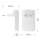 dbramante1928 Slim Väggladdare m. 1x USB-C 45W & 1x USB-A 30W - Vit