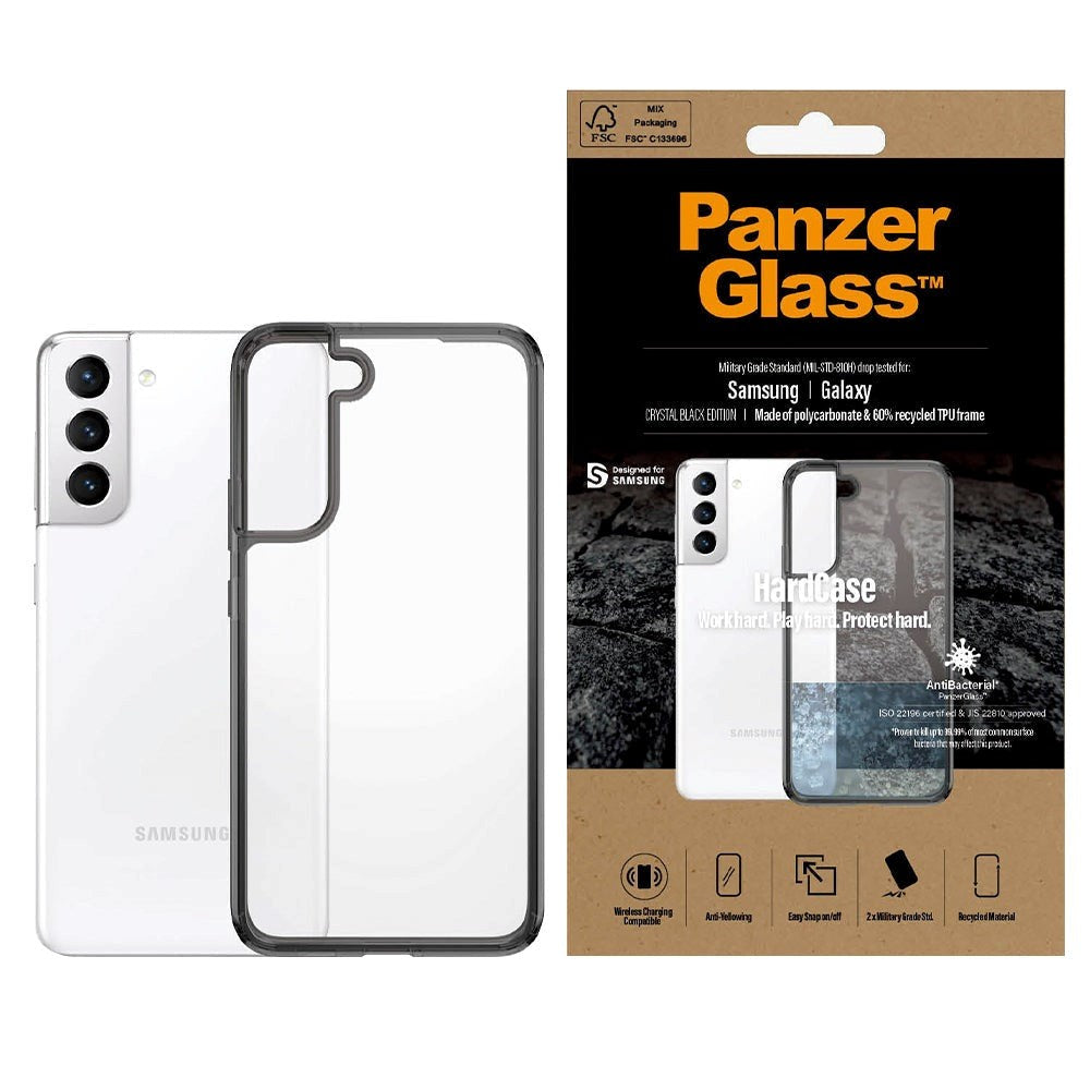 Samsung Galaxy S22+ (plus) PanzerGlass HardCase Antibakteriellt Skal - Svart