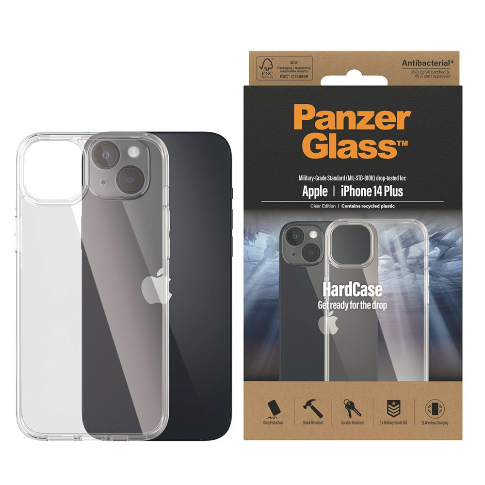 iPhone 14 Plus PanzerGlass HardCase Skal - Antibakteriellt - Transparent