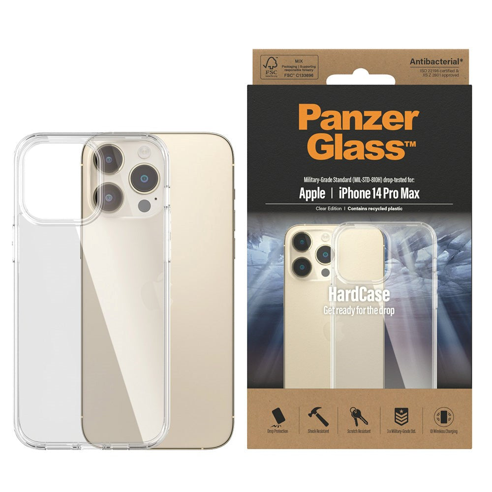 iPhone 14 Pro Max PanzerGlass HardCase Skal - Antibakteriellt - Transparent