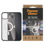 iPhone 14 Plus PanzerGlass ClearCase Skal - Antibakteriellt - MagSafe-kompatibelt - Svart Kant