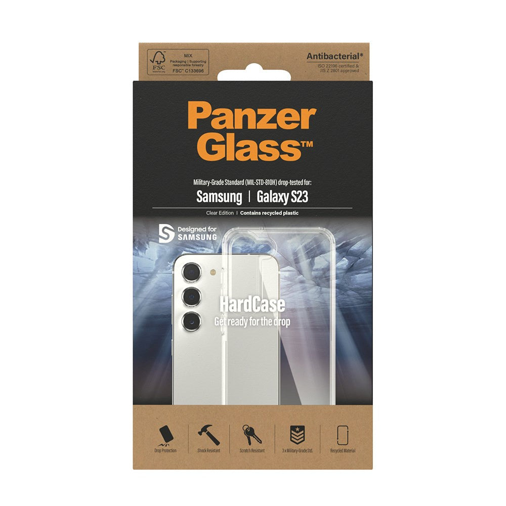 Samsung Galaxy S23 PanzerGlass HardCase Antibakteriellt Skal - Transparent