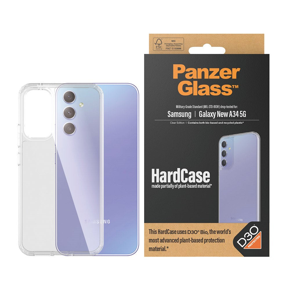 Samsung Galaxy A35 (5G) PanzerGlass D3O Bio HardCase Skal - Genomskinlig