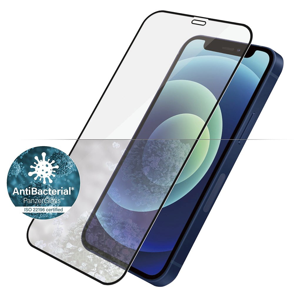 iPhone 12 Mini PanzerGlass Skärmskydd Edge-to-edge - Skalvänligt - Svart