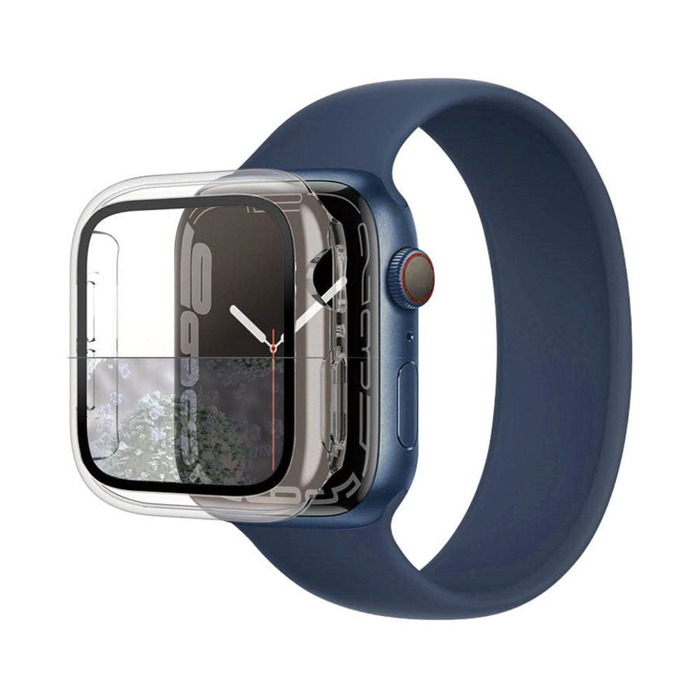 Apple Watch 7/8/9 (45mm) PanzerGlass Full Body Protection Skal m. Inbyggt Skärmskydd - Antibakteriellt - Transparent