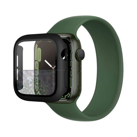 Apple Watch 7/8/9 (41mm) PanzerGlass Full Body Protection Skal m. Inbyggt Skärmskydd - Antibakteriellt - Svart