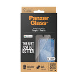 Google Pixel 8a PanzerGlass Ultra Wide Fit Skärmskyddsglas - Platinum Strength - Svart Kant