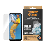 Samsung Galaxy A15 / A15 (5G) PanzerGlass Matrix AntiBacterial Ultra Wide Fit Skärmskydd - AlignerKit - Platinum Strength - Genomskinlig