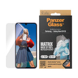 Samsung Galaxy A35 (5G) PanzerGlass Matrix AntiBacterial Ultra Wide Fit Skärmskydd - AlignerKit - Platinum Strength - Genomskinlig