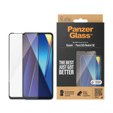 Xiaomi Poco C65 / Redmi 13C PanzerGlass Ultra Wide Fit Skärmskyddsglas - Platinum Strength - Svart Kant