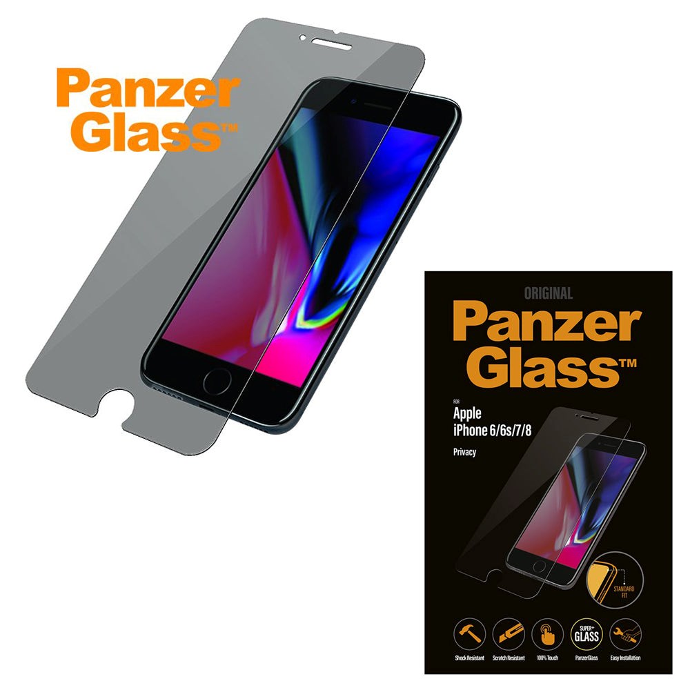 iPhone SE (2022/2020) / 8 / 7 / 6 / 6S PanzerGlass Skärmskydd Standard Fit - Sekretessfilter