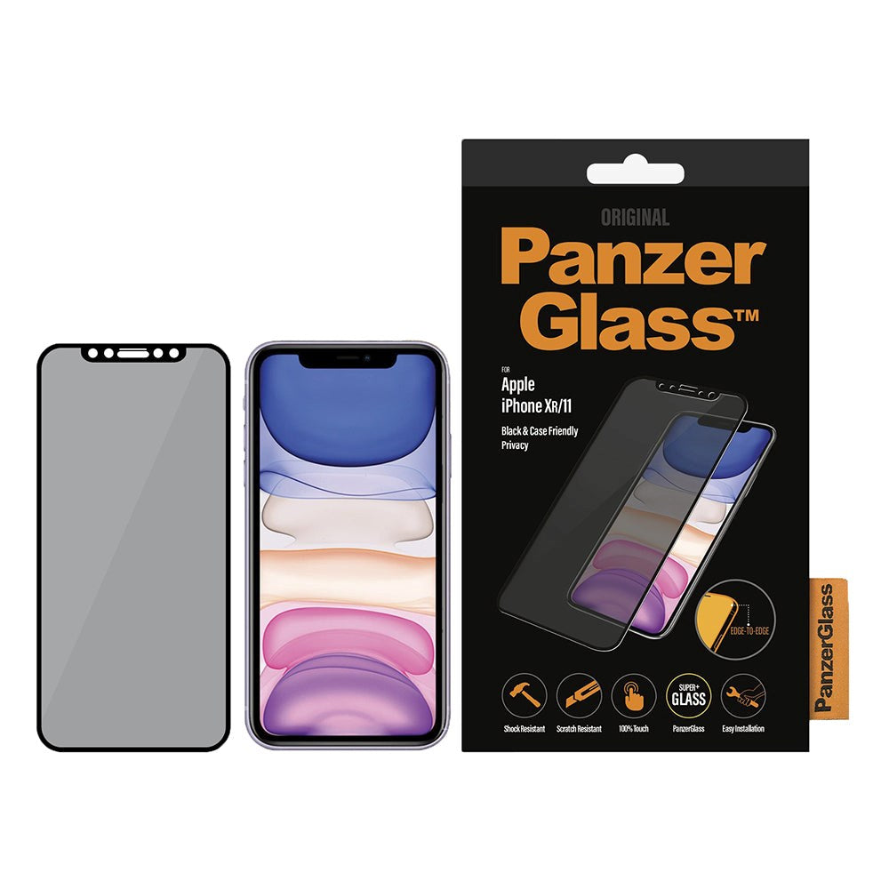 iPhone 11 / XR PanzerGlass Skärmskydd med Sekretessfilter - Skalvänligt - Svart