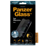 iPhone 12 / 12 Pro PanzerGlass Skärmskydd med Sekretessfilter - Antibakteriellt - Standard Fit - Transparent