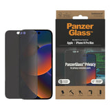 iPhone 14 Pro Max PanzerGlass Ultra Wide Fit Skärmskydd - Antibakteriellt - Privacy Filter - EasyAligner - Diamond Strength - Transparent