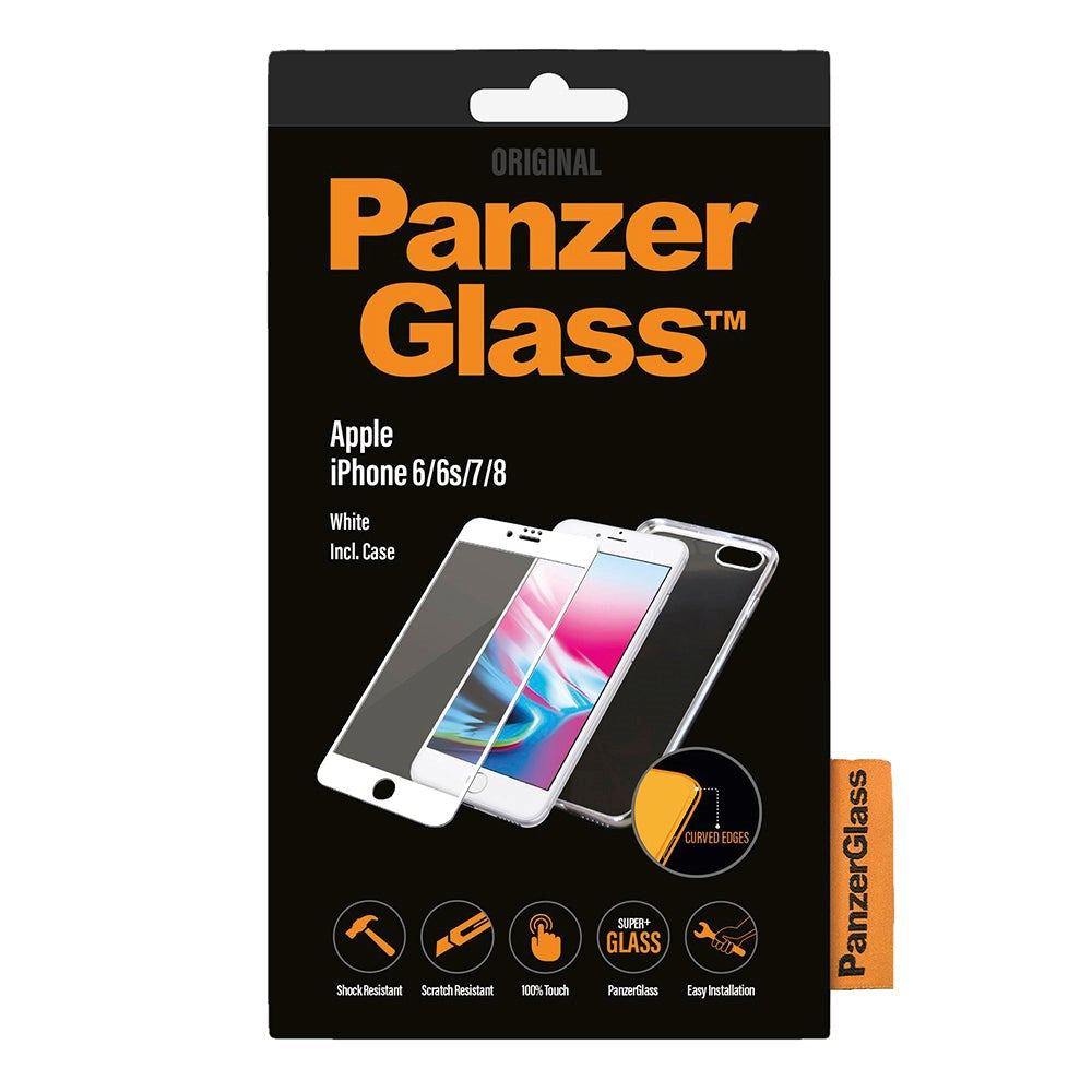 iPhone SE (2022/2020) / 8 / 7 PanzerGlass 360⁰ Protection (Skal + Glas med Vit Kant)