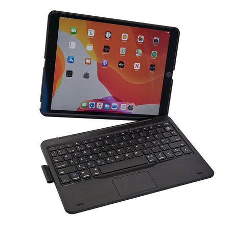 iPad 10.2" (2021 / 2020 / 2019), Air (2019) & Pro 10.5 Xceed CoverKey 2.0 Trådlöst Tangentbord med Fodral - Nordiska Tangenter - Svart