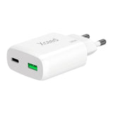 Xceed 20W GaN Väggladdare med 1 x USB-C 1 x USB-A - Vit