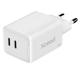 Xceed 45W GaN Väggladdare med 2 x USB-C - Vit