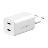 Xceed 65W GaN Väggladdare med 2 x USB-C - Vit
