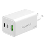 Xceed 100W GaN Väggladdare med 2 x USB-C 1 x USB-A - Vit