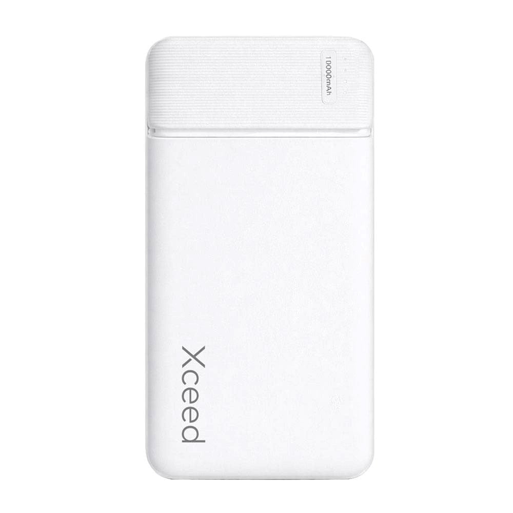 Powerbank Xceed 10.000mAh  - USB-C och  USB-A - Vit