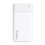 Powerbank Xceed 10.000mAh  - USB-C och  USB-A - Vit
