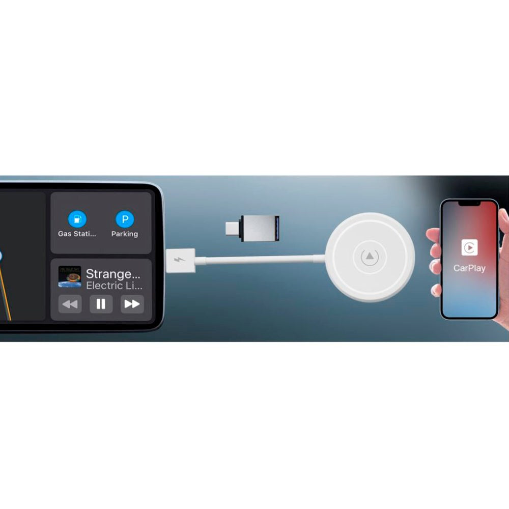 Trådlös Apple Carplay Adapter Zmartgear - Vit