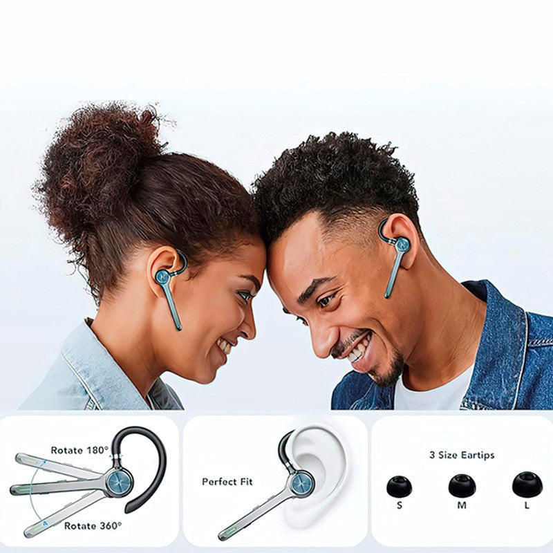 Zmartgear Single In-Ear Bluetooth Headset m. Brusreducering - Grå
