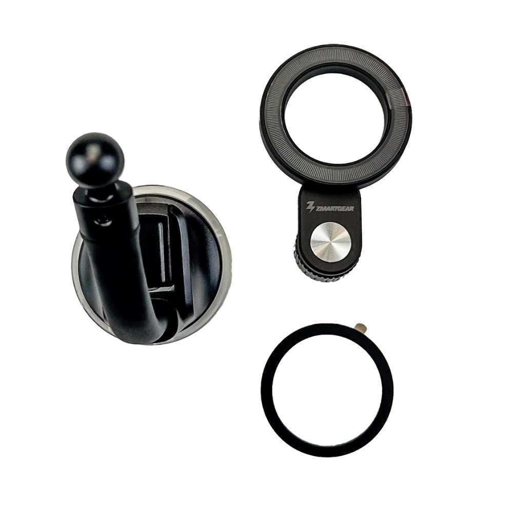 Zmartgear Mobilhållare med Sugkopp för Vindruta / Instrumentbräda - MagSafe Kompatibel - Svart